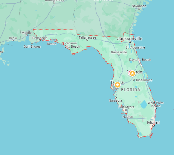 google maps of Florida