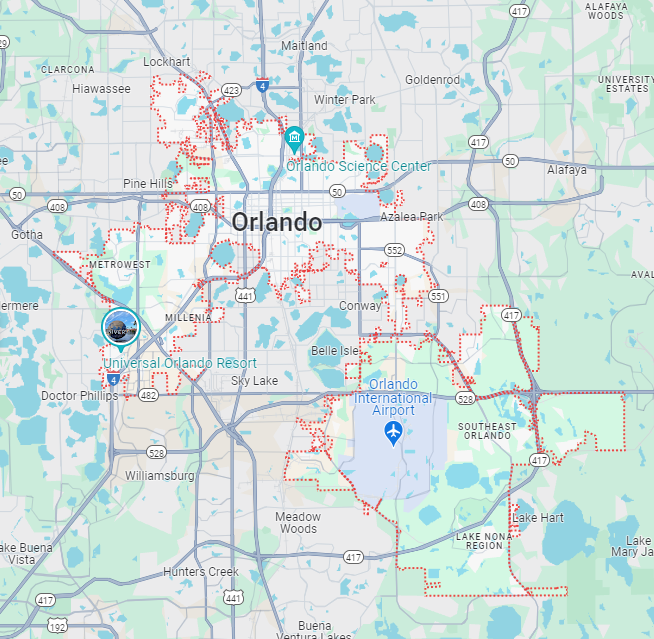 Map of Tallahassee Florida